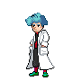 Trainer sprite de Lamron (ancien design), pixel art dessiné par moi. Présent dans la version de sortie (voir les captures plus bas)