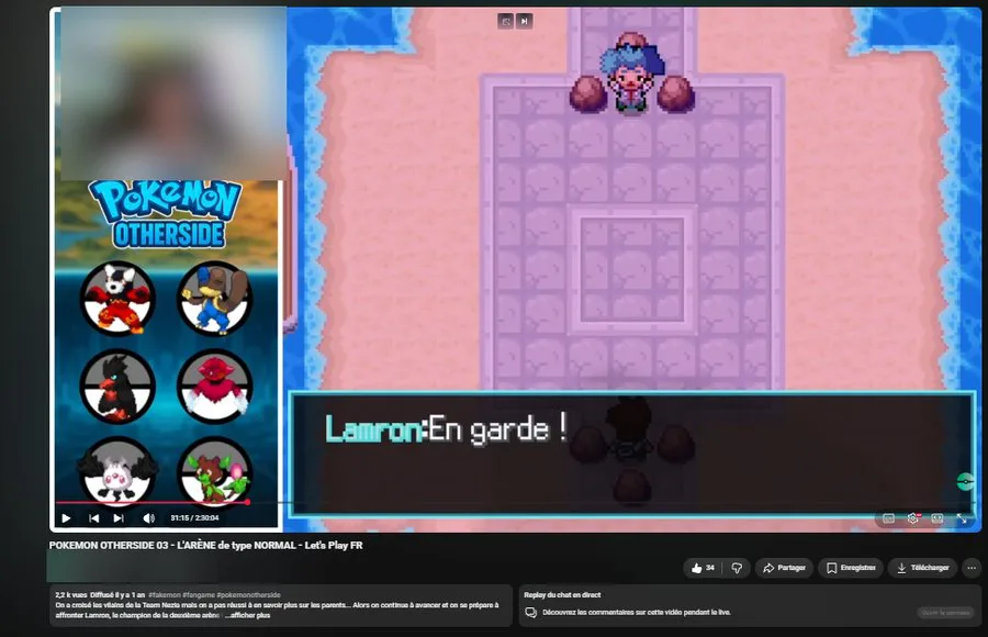 Character sprite de Lamron dans le jeu